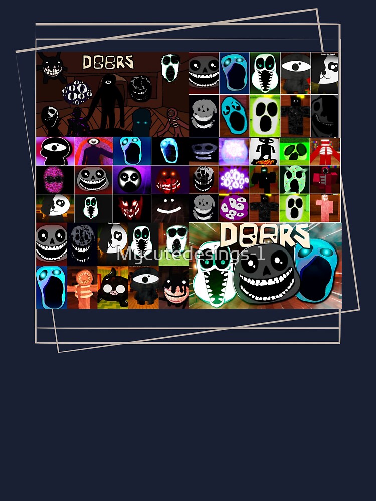 Composition of multiple Posters of (DOORS-ROBLOX) Backpack