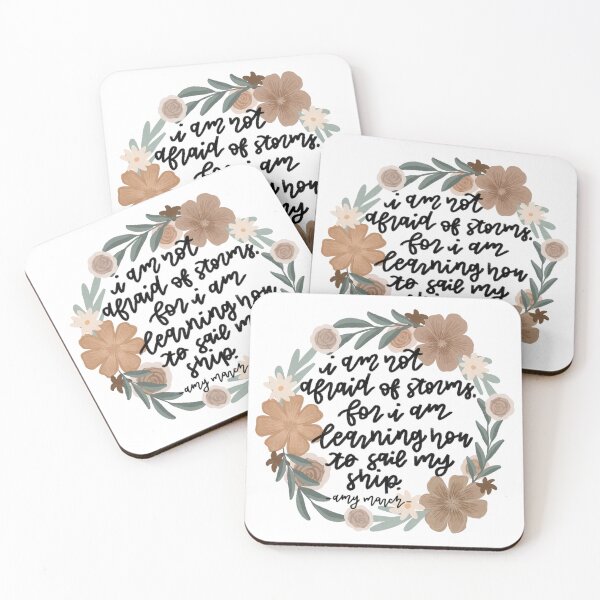 Item preview, little women Amy march quote floral designed and sold by Kborek112.