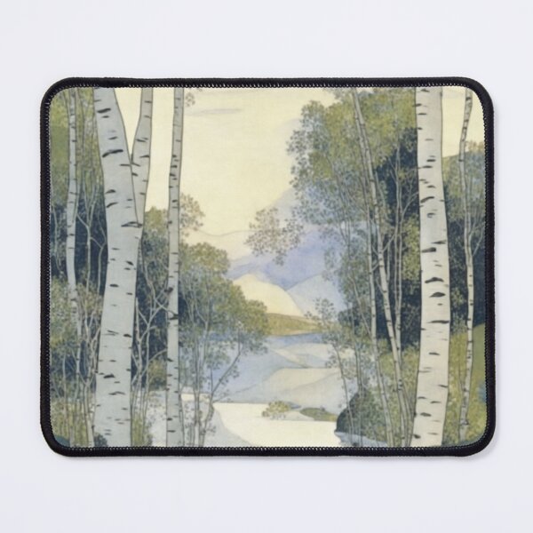 Item preview, Birch trees on the river designed and sold by AndreTonich.