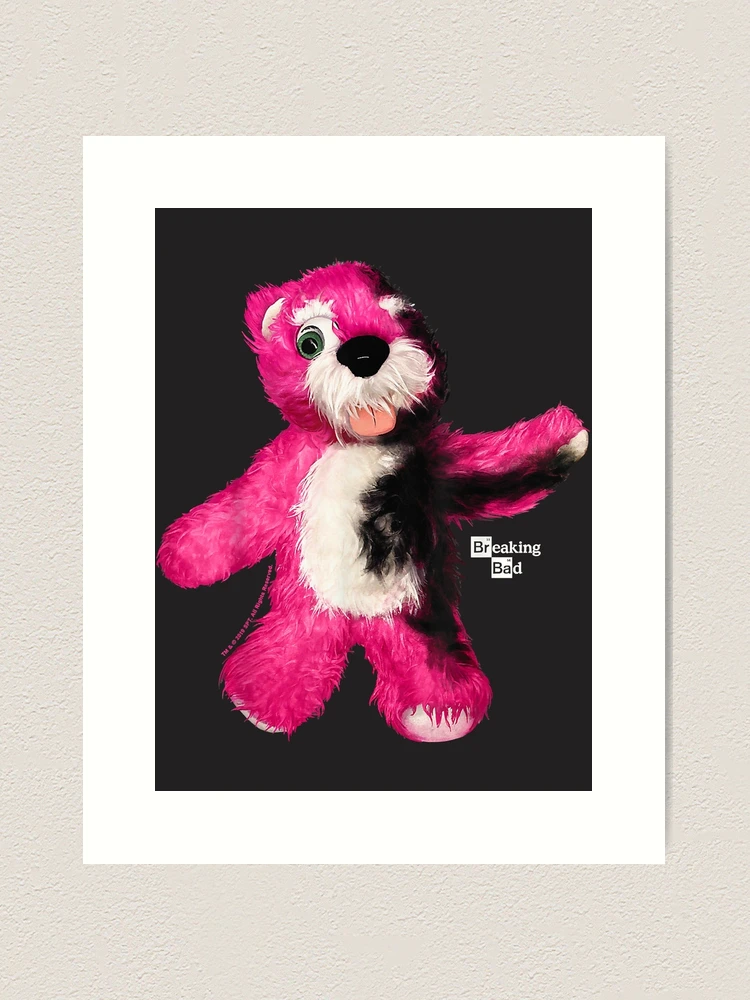 Breaking Bad Burnt Pink Teddy Bear Portrait 
