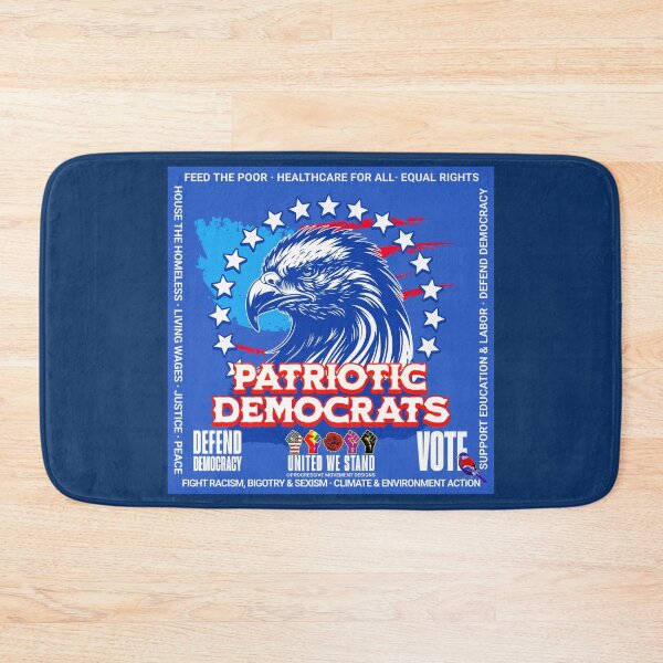 Item preview, PMD00902 Progressive Movement Designs patriotic American eagle design shows you support democracy progressive goals for Progressives Democrats Independents Liberals designed and sold by ProgressiveLeft.