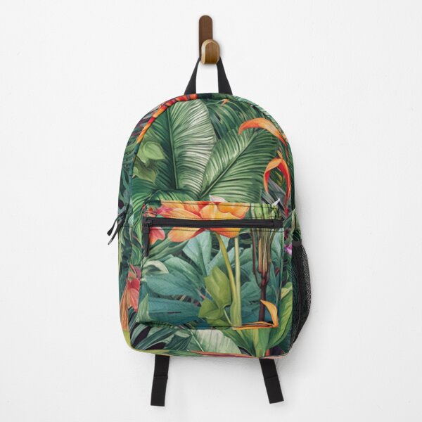 Item preview, Tropical Leaves and Flowers Pattern designed and sold by EpicFoxArt.