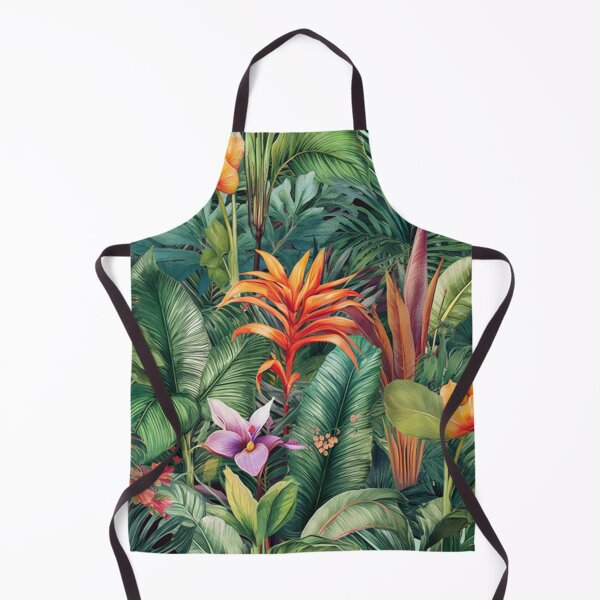Item preview, Tropical Leaves and Flowers Pattern designed and sold by EpicFoxArt.