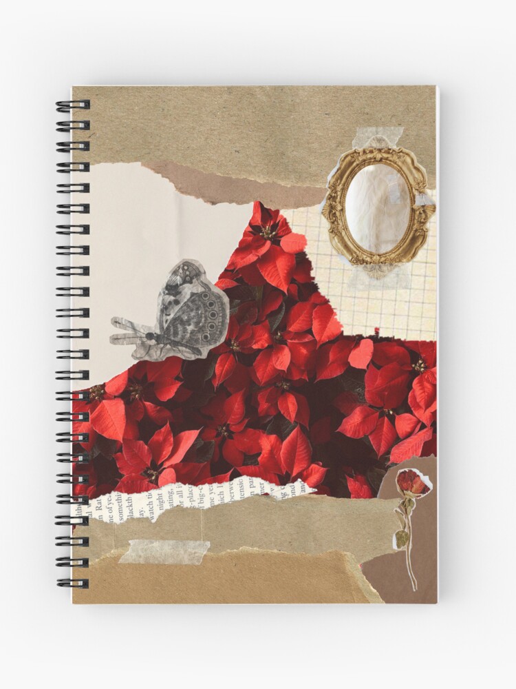 Notebook in red tones scrapbook type | Spiral Notebook