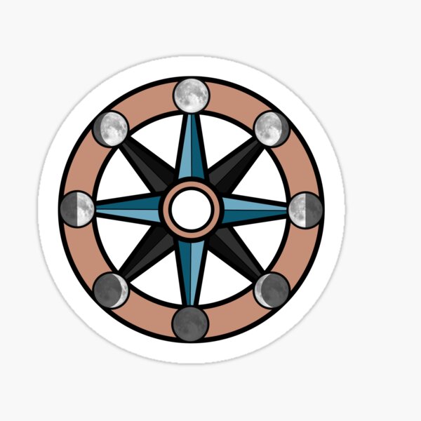 Item preview, Moon Phase Compass designed and sold by TheCrowsLibrary.