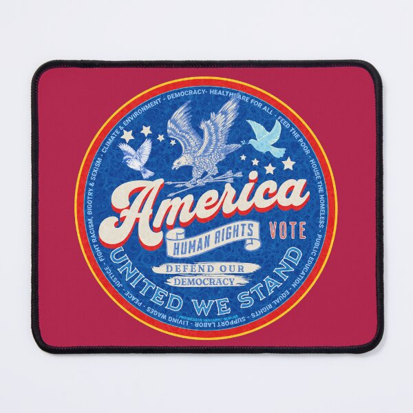 Aperçu de l'œuvre PMD00906 Le design patriotique de l'aigle américain de Progressive Movement Designs montre que vous soutenez la démocratie et les objectifs progressistes des progressistes, des démocrates, des indépendants et des libéraux créée et vendue par ProgressiveLeft.