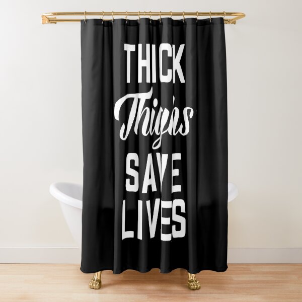 Item preview, Thick Thighs Save Lives Funny Plus Sized Quote designed and sold by quarantine81.