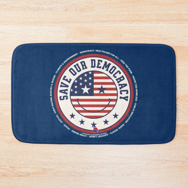 Item preview, PMD00907 Progressive Movement Designs patriotic American flag design shows you support democracy progressive goals for Progressives Democrats Independents Liberals designed and sold by ProgressiveLeft.