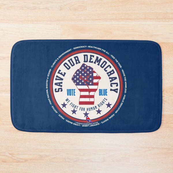 Item preview, PMD00908 Progressive Movement Designs patriotic American flag design shows you support democracy progressive goals for Progressives Democrats Independents Liberals designed and sold by ProgressiveLeft.