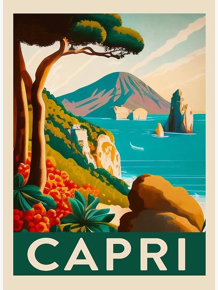 絵画 CARTUSIA CAPRI vintage poster 絵画 CARTUSIA CAPRI vintage poster Original vintage poster