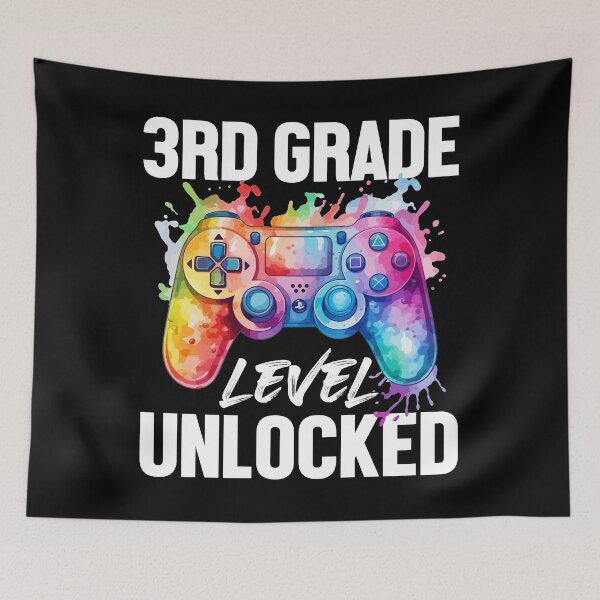 Item preview, 3rd Grade Level Unlocked Back to School Video Game Boys T-Shirt designed and sold by KGN  CREATIVITY.