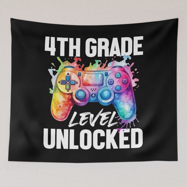 Item preview, 4th Grade Level Unlocked Back to School Video Game Boys T-Shirt designed and sold by KGN  CREATIVITY.