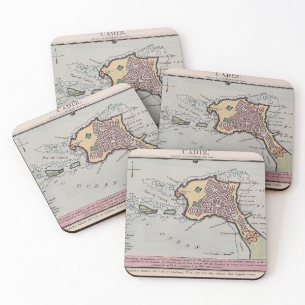 Item preview, Vintage Map of Cadiz Spain (1800) designed and sold by BravuraMedia.