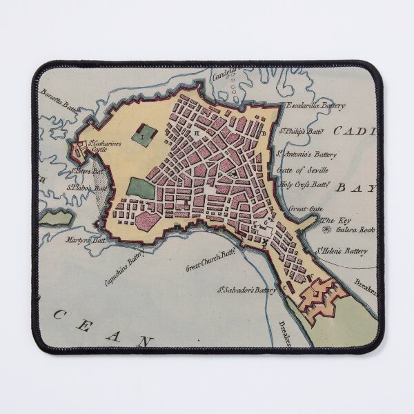 Item preview, Vintage Map of Cadiz Spain (1800) designed and sold by BravuraMedia.