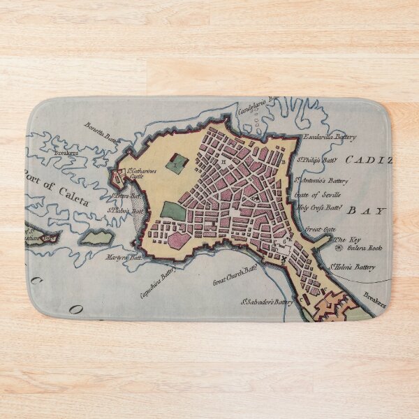 Item preview, Vintage Map of Cadiz Spain (1800) designed and sold by BravuraMedia.