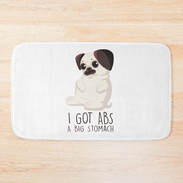 Item preview, Pug I got Abs designed and sold by JerickBravo.