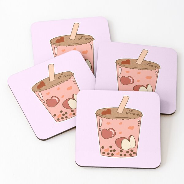 Item preview, Cute Apple Bobba Tea Printable designed and sold by DozyJov.