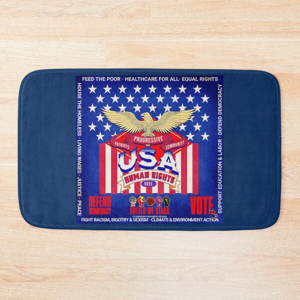 Item preview, PMD00911 Progressive Movement Designs vintage patriotic American eagle design shows you support democracy progressive goals for Progressives Democrats Independents Liberals designed and sold by ProgressiveLeft.