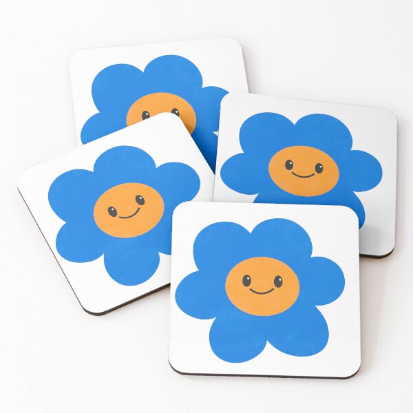 Item preview, Happy Flower - Blue & Orange designed and sold by upside-frown.