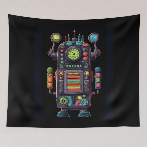Item preview, Tune In to the Past: Vintage Radio Robot T-Shirt designed and sold by JLCableStudio.