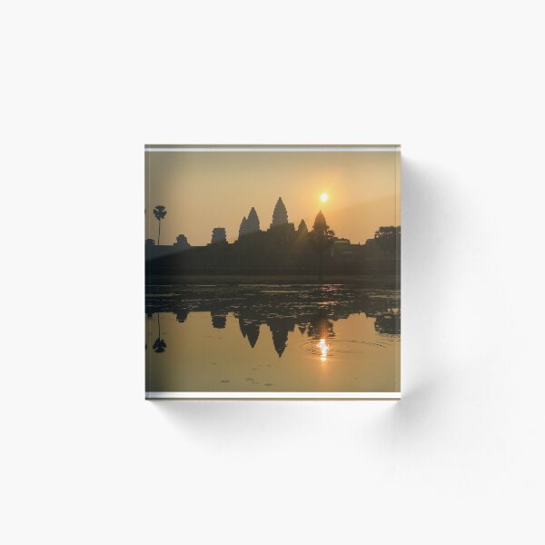 Angkor Wat Temple sunrise Acrylic Block