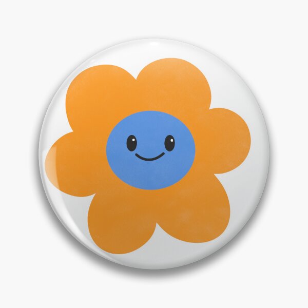 Item preview, Happy Flower - Orange & Blue designed and sold by upside-frown.
