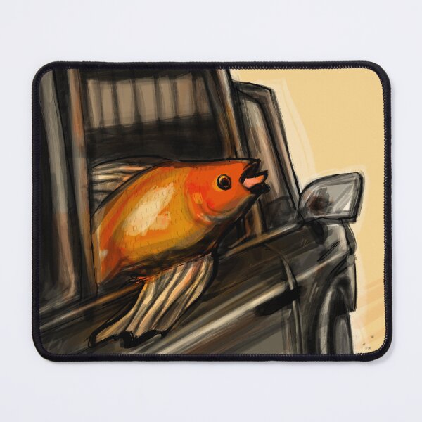 Item preview, Goldfish in the Car Window designed and sold by StudioHitsu.