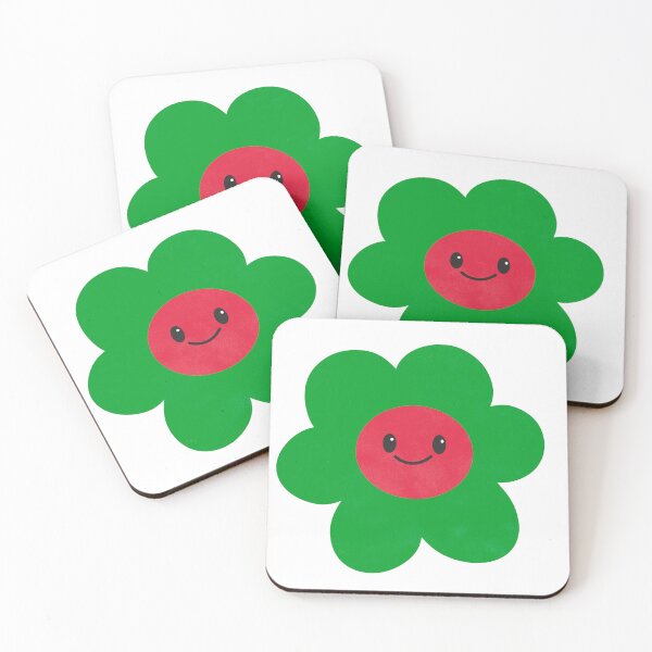 Item preview, Happy Flower - Green & Red designed and sold by upside-frown.