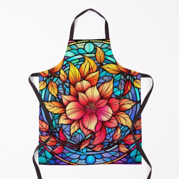 Item preview, Light Blossoms: A Stained Glass That Enhances with Delicate Floral Forms designed and sold by RetroRevivals.