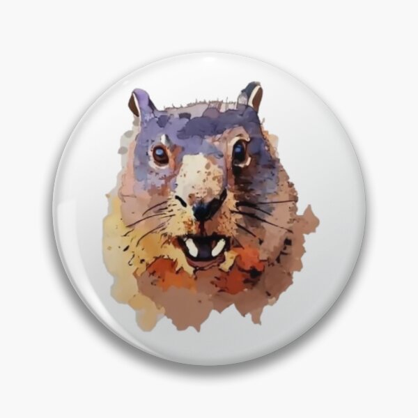 Item preview, Abstract stylish marmot face designed and sold by GroundhogMs.