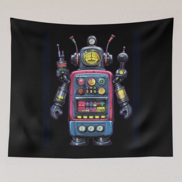 Item preview, Tune In to the Past: Vintage Radio Robot T-Shirt designed and sold by JLCableStudio.