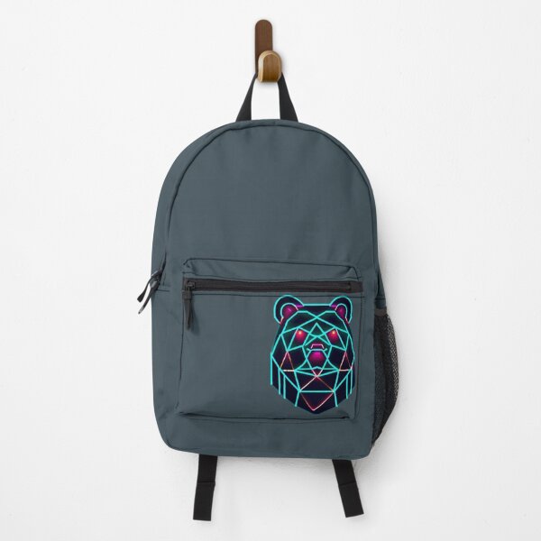 Item preview, Geometric Neon Bear Majesty: Celebrating the Beauty of Brightness designed and sold by JS-StyleWhirl.