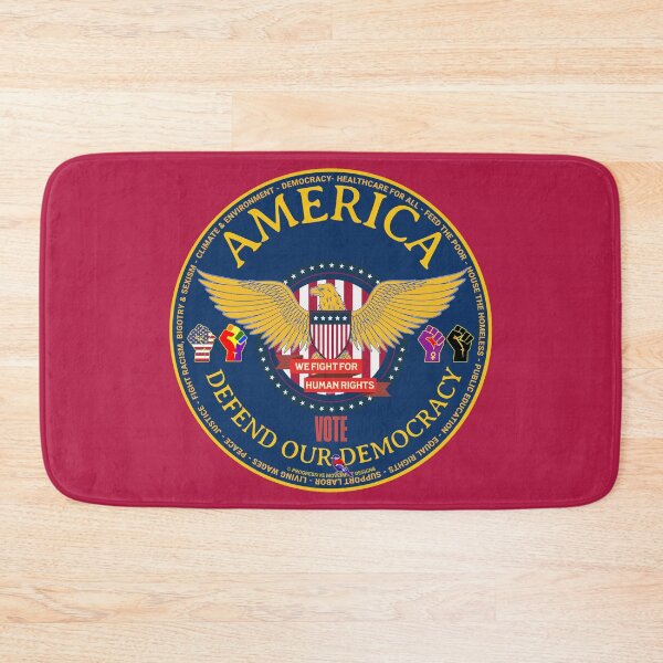 Item preview, PMD00915 Progressive Movement Designs patriotic American eagle design shows you support democracy progressive goals for Progressives Democrats Independents Liberals designed and sold by ProgressiveLeft.