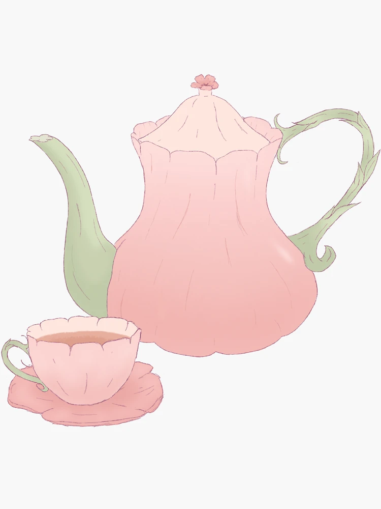 tea kettles and teapots  Sticker for Sale by starbcund