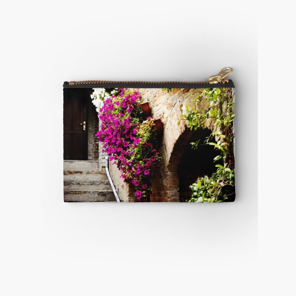 Item preview, Italian stone house full of colorful flowers designed and sold by Michaelerch.