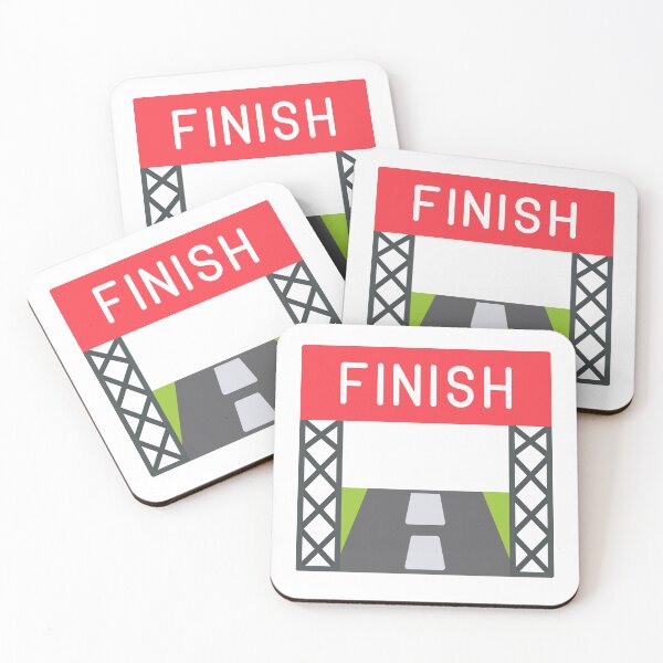 Item preview, running track finish line sticker designed and sold by ISBrunning.