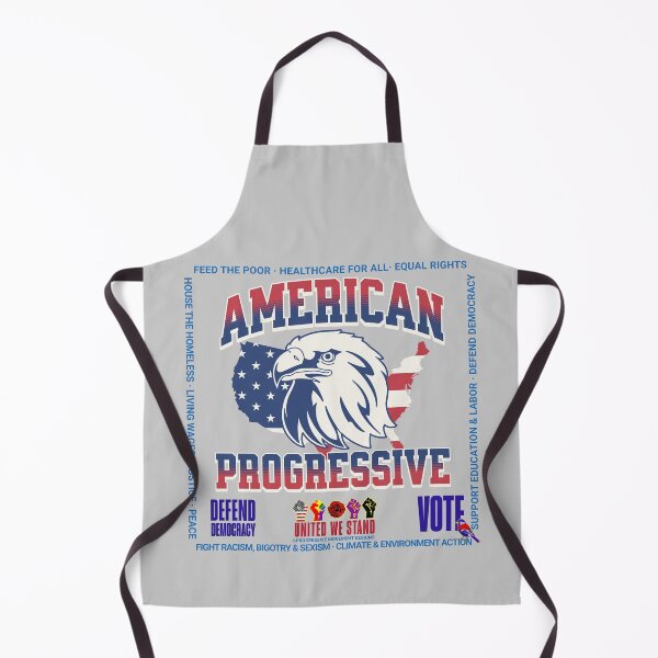 Item preview, PMD00916 Progressive Movement Designs patriotic American flag eagle design shows you support democracy progressive goals for Progressives Democrats Independents Liberals designed and sold by ProgressiveLeft.