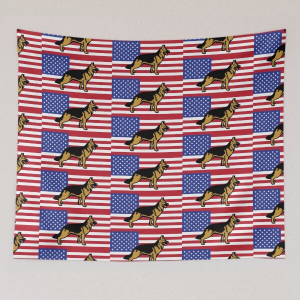 Item preview, German Shepherd USA designed and sold by Warrior Veteran Clothing.