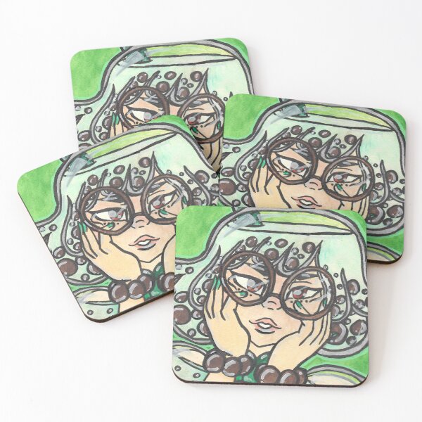 Item preview, Matcha Boba Girl! designed and sold by SBMilkArt.