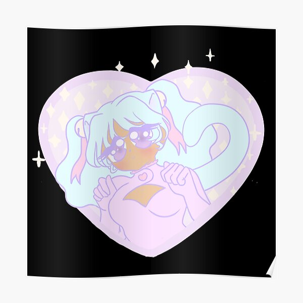 Neko Heart Poster By Daijoubu22 Redbubble