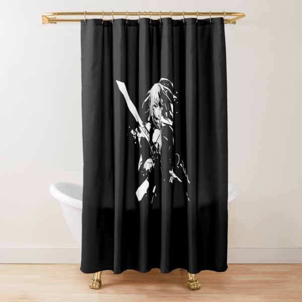 "Saber Anime Fan art Fate stay night" Shower Curtain for Sale by