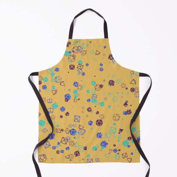 Item preview, Dice Hoard - Yellow background with Blue, teal and mauve dice designed and sold by AvengingSassy.