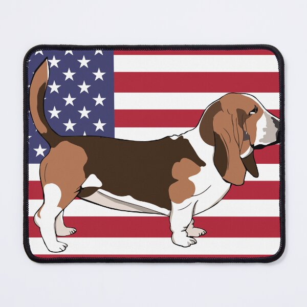 Item preview, Basset Hound USA designed and sold by Warrior Veteran Clothing.