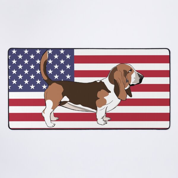 Item preview, Basset Hound USA designed and sold by Warrior Veteran Clothing.