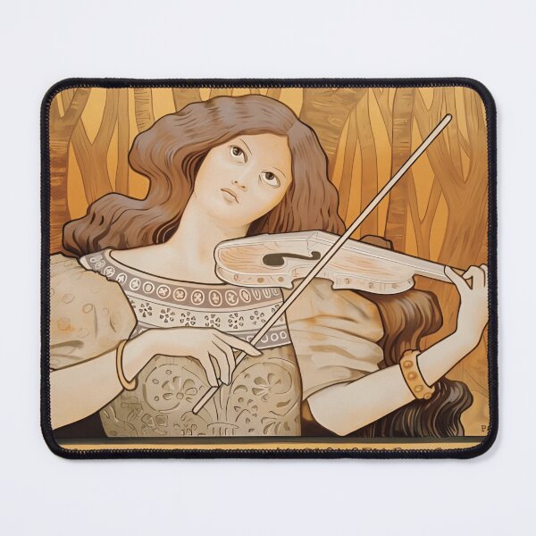 Item preview, Paul Berthon, Violin lessons, Art Nouveau designed and sold by NouveauEra.