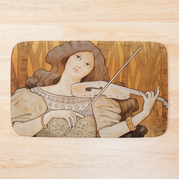 Item preview, Paul Berthon, Violin lessons, Art Nouveau designed and sold by NouveauEra.