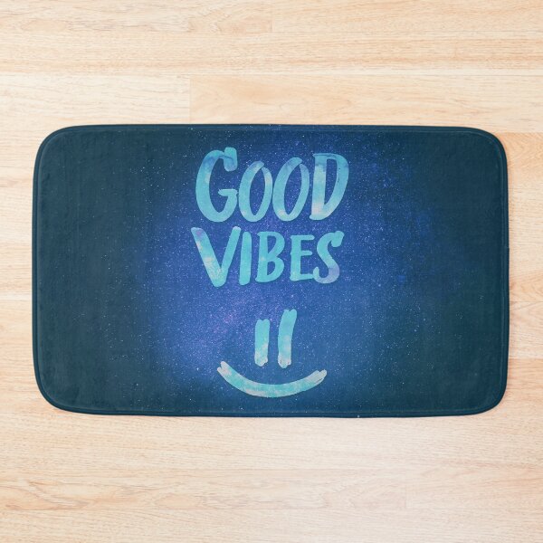 Item preview, Good Vibes - Funny Smiley Statement / Happy Face (Blue Stars Edit) designed and sold by badbugs.