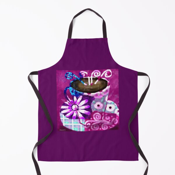 Item preview, Colorful Abstract Whimsical Cup of Coffee Folk Art designed and sold by oceanlady65.