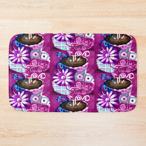 Item preview, Colorful Abstract Whimsical Cup of Coffee Folk Art designed and sold by oceanlady65.