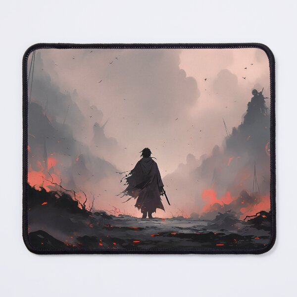 Item preview, A warrior in troubled times designed and sold by Quantum Doodle Studio.